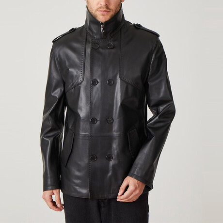 Matias Leather Coat // Black (Euro: 44)