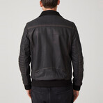 Nathaniel  Leather Coat // Black (Euro: 58)