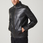 Jeremy Leather Coat // Black (Euro: 50)