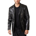 Alex Leather Coat // Black (Euro: 46)