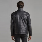 Thomas Leather Coat // Black (Euro: 54)