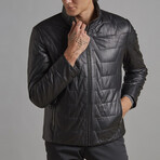 Kyler Leather Coat // Black (Euro: 48)