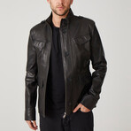 Arthur Leather Coat // Black (Euro: 48)