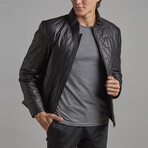 Kyler Leather Coat // Black (Euro: 48)