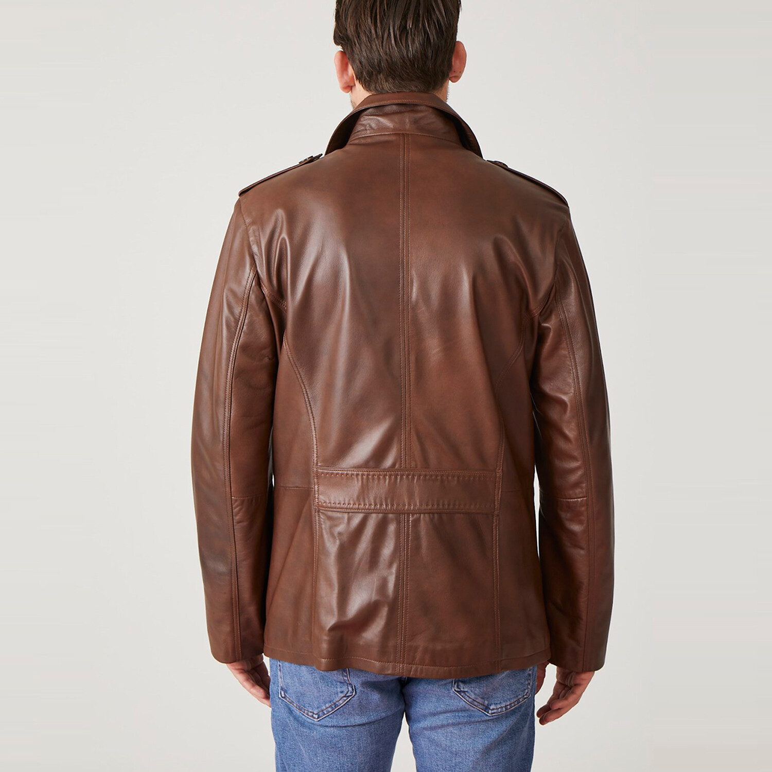 Luis Leather Coat // Chestnut (Euro: 48) - IKIGAI Deriman Jackets ...