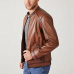 Leo Leather Coat // Tan (Euro: 58)