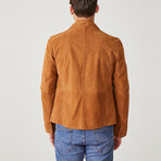 Chris Leather Coat // Mustard (Euro: 58)