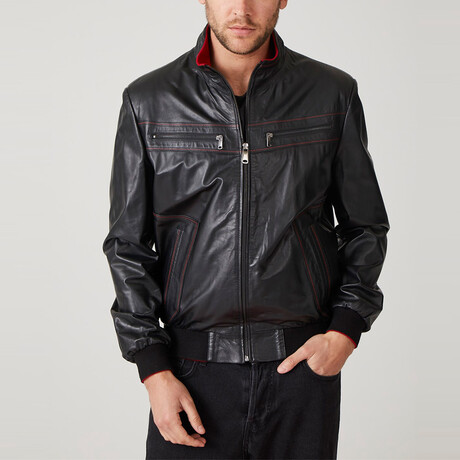 Adonis Leather Coat // Black (Euro: 44)