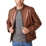 Leo Leather Coat // Tan (Euro: 60)