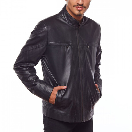 Israel Leather Coat // Black (Euro: 44)