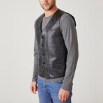 Miguel Leather Coat // Black (Euro: 48)