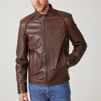 Jose Leather Coat // Brown (Euro: 56)