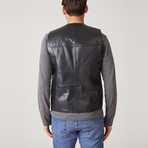 Miguel Leather Coat // Black (Euro: 48)