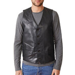 Miguel Leather Coat // Black (Euro: 48)