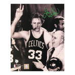 Larry Bird // BOS Celtics // Signed 'Cigar Celebration With Red Auerbach'