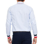 Tahran Long Sleeve Button Up // Blue (L)