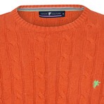 Eric Round Neck Pullover // Orange (L)