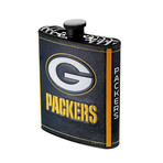 NFL Plastic Flask Set + Funnel // Green Bay Packers