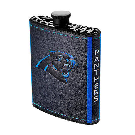 NFL Plastic Flask Set + Funnel // Carolina Panthers