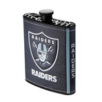 NFL Plastic Flask Set + Funnel // Raiders