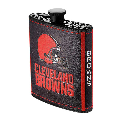 NFL Plastic Flask Set + Funnel // Cleveland Browns