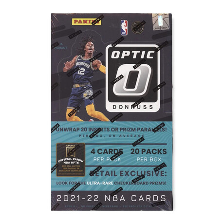 2021-22 Panini Optic NBA Basketball Retail Box // Chasing Rookies (Mobley, Cunningham, Barnes Etc.) // Sealed Box Of Cards