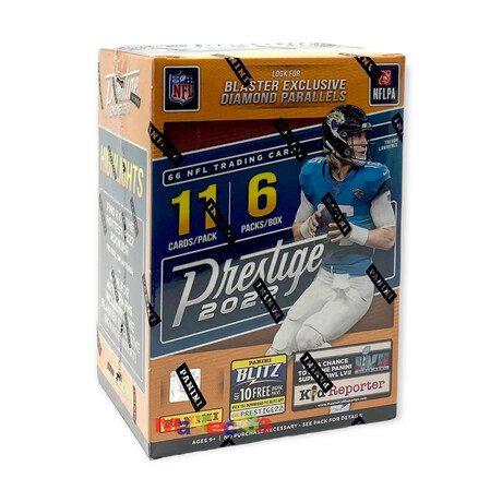 2022 Panini Prestige NFL Football Blaster Box // Chasing Rookies (Guardner, Pickens, Pickett, Hall, Hutchinson Etc.) // Sealed Box of Cards