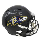 Jamal Lewis // Baltimore Ravens // Signed Riddell Full Size Speed Replica Helmet w/ "2,066 Yds 2003" Inscription