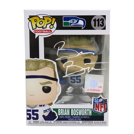 Brian Bosworth // Seattle Seahawks // Signed Funko Pop Doll #113