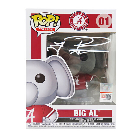 Tua Tagovailoa // Alabama Crimson Tide // Signed Big Al Mascot Funko Pop Doll #01
