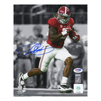 Derrick Henry // Signed Alabama Action With Football Spotlight 8x10 Photo (PSA)