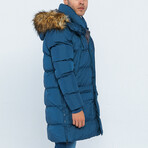 Keith Puff Coat // Indigo (XL)