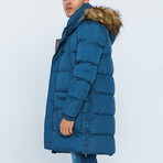 Keith Puff Coat // Indigo (XL)