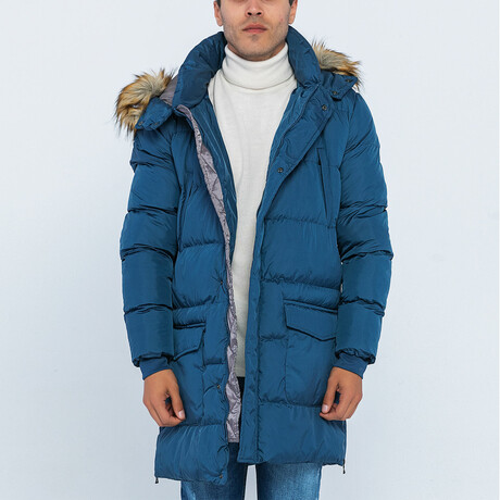 Keith Puff Coat // Indigo (S)