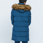 Keith Puff Coat // Indigo (XL)