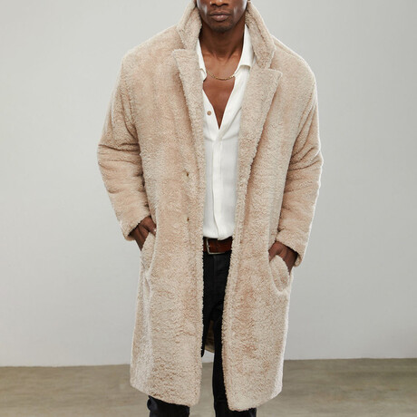 Teddy Coat // Beige (S)