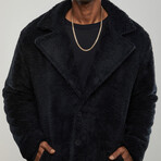 Teddy Coat // Black (M)