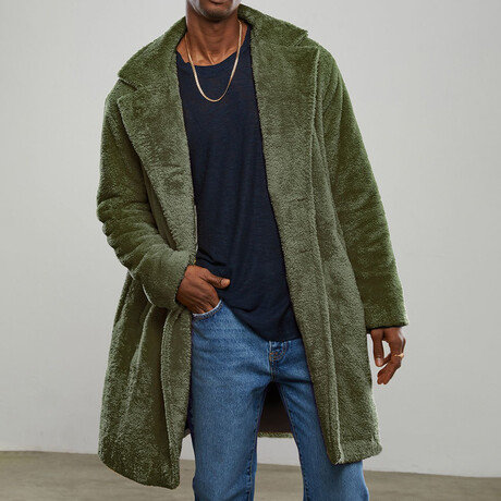 Teddy Coat // Green (S)