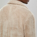Teddy Coat // Beige (XL)
