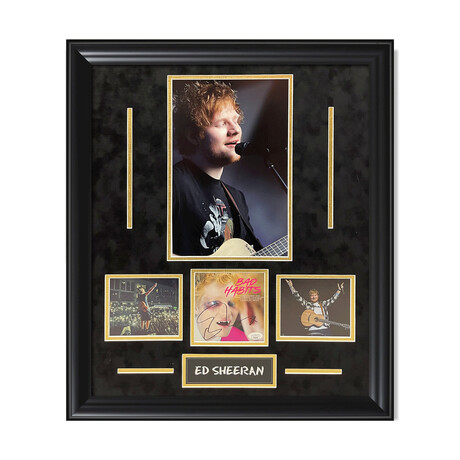 Ed Sheeran // Autographed CD Cover + Framed