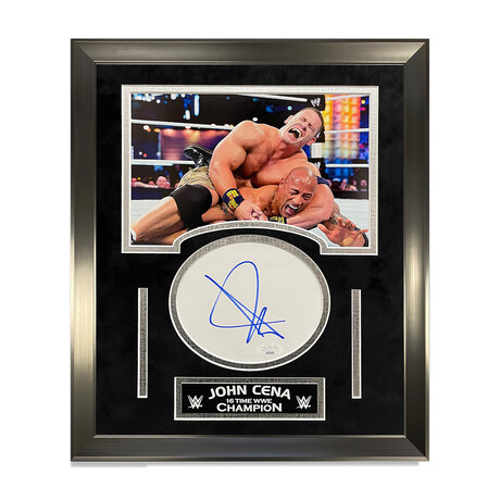 John Cena // Autographed Cut + Framed Ver. 1