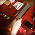 Macbook & Ipad Organizer // Camel (Macbook 12")