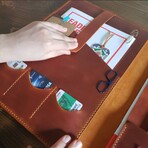 Macbook & Ipad Organizer // Camel (Macbook 12")