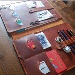 Macbook & Ipad Organizer // Camel (Macbook 12")
