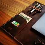 Computer Desk Pad // Antique Tobacco (25"L x 15.7"W)