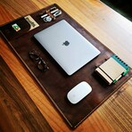 Computer Desk Pad // Antique Tobacco (25"L x 15.7"W)