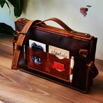 Briefcase // Antique Tobacco + Camel