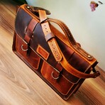 Briefcase // Antique Tobacco + Camel