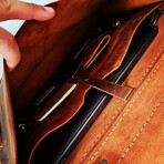 Briefcase // Antique Tobacco + Camel