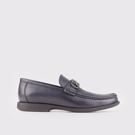 Anthony Buckle Accessory Shoes // Navy Blue (Euro: 39)